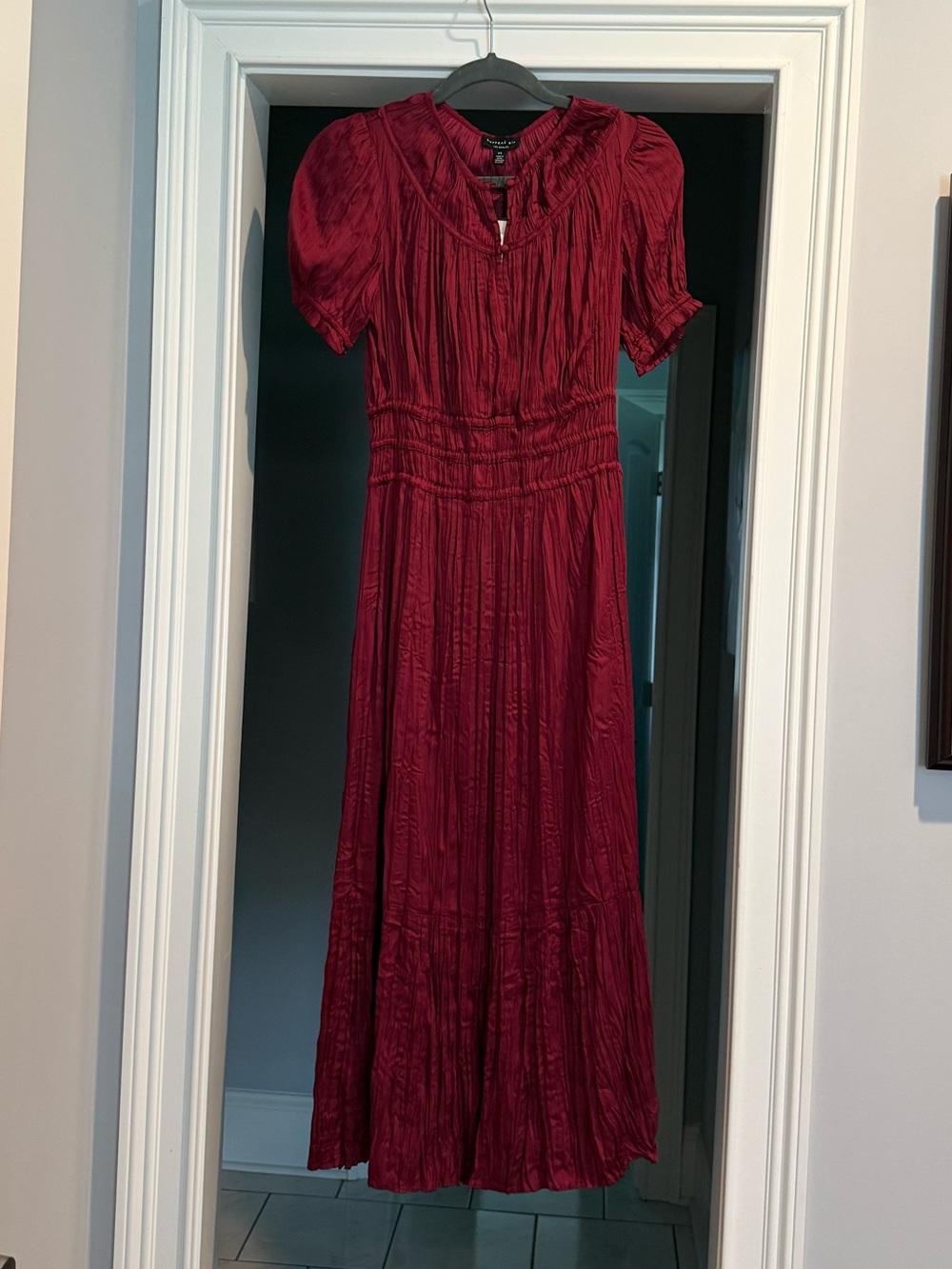 Current Air Burgundy/Wine Midi Dress with